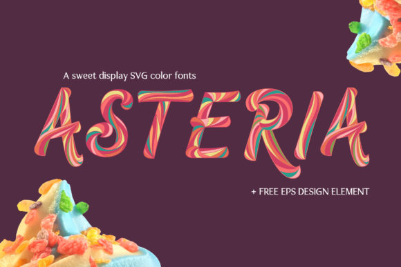 Asteria: A Color Font for Playful Campaigns
