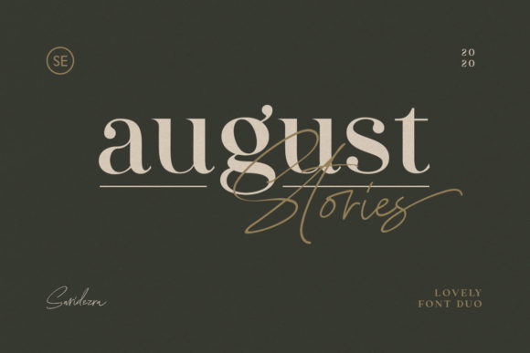 August Stories Font for Creative Projects