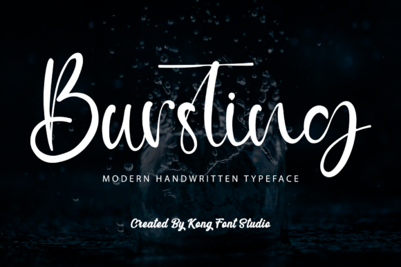 Bursting Font for Creative Brands