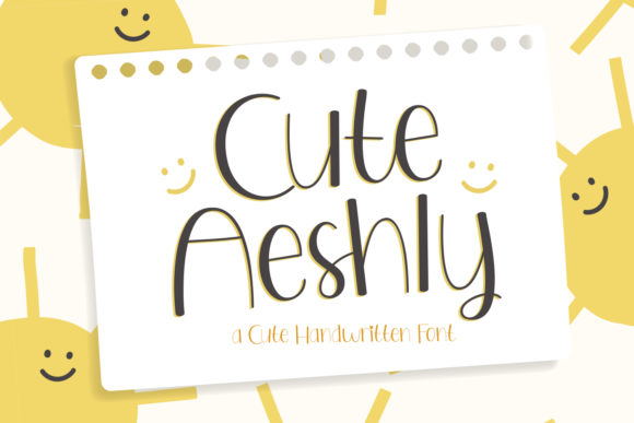 Cute Aeshly Font for Business Branding