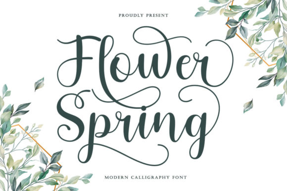 Flower Spring Font: Elegant Script for Designers