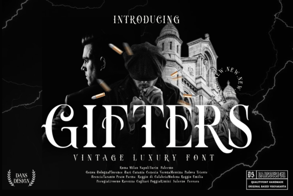 Gifters Font: Bold Blackletter for Creative Projects