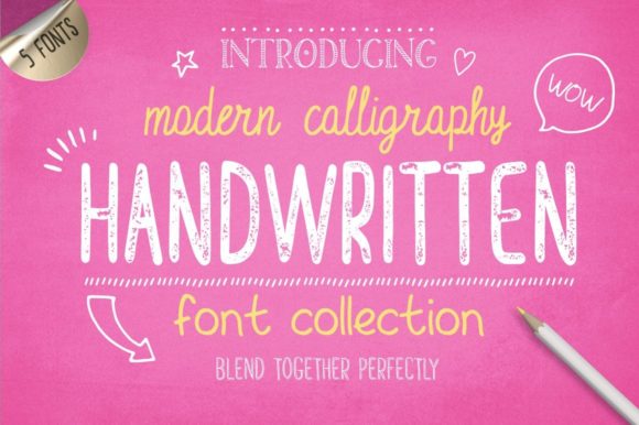 Handwritten Font Collection for Business Branding