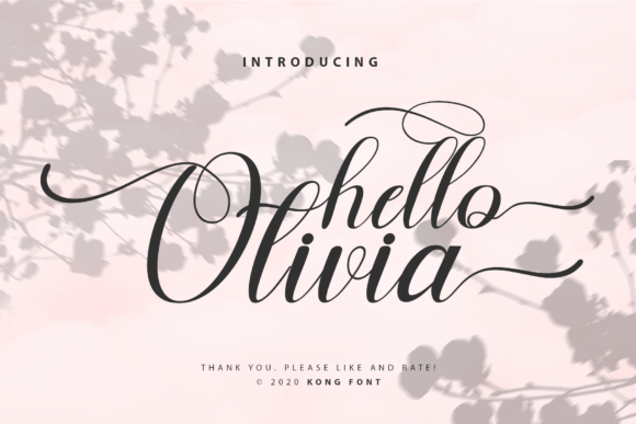 Hello Olivia Font for Business Branding
