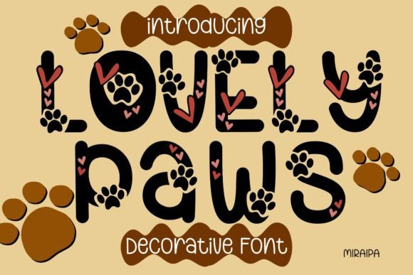 Lovely Paws Font for Web Design