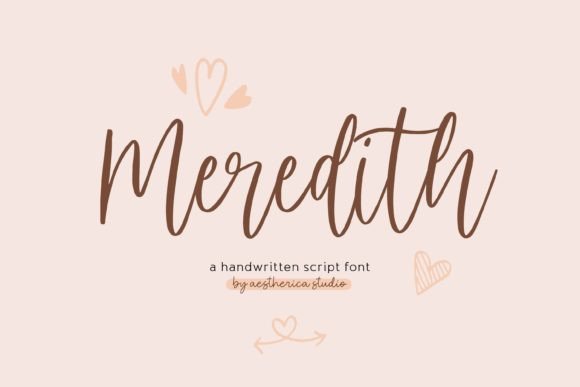 Meredith Font for Web Design