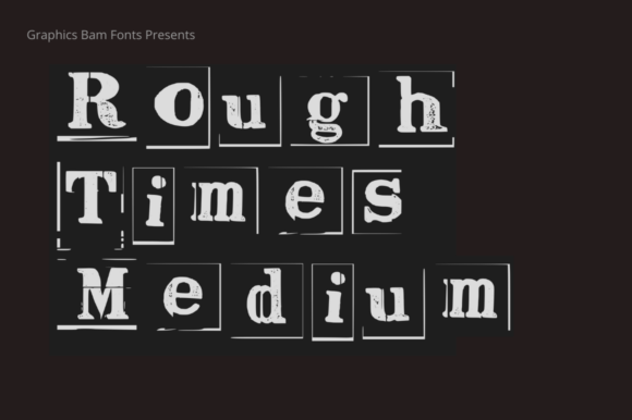 Rough Times Medium Font for Creative Projects