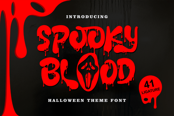 Spooky Blood Font: A Dripping Display