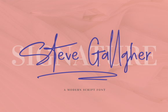 Steve Gallagher Font for Web Design