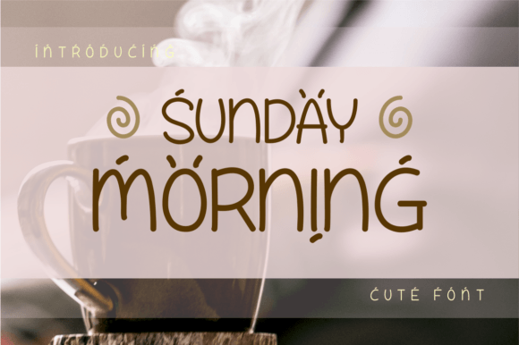 Sunday Morning Font for Editorial Design