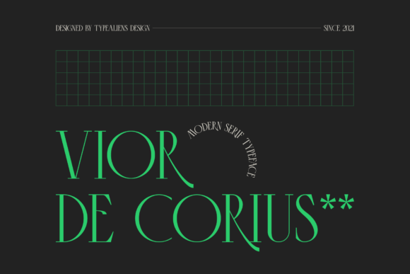 Vior De Corius Font for Elegant Branding