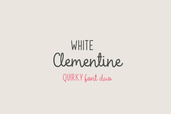 White Clementine Font for Business Branding