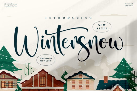 Wintersnow Font for Creative Projects